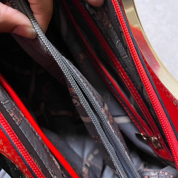 Little Red Leather Purse by World Orphans - Small Crossbody  Red purse